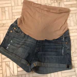 Maternity XS Jean Shorts-Luxe Essentials Denim